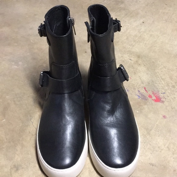 FRYE Lena Leather Engineer Boots~6M~NEW - Picture 2 of 6